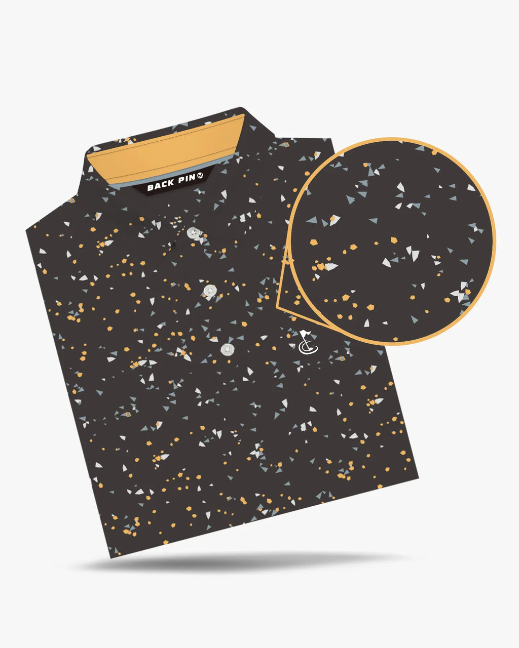 Charcoal Confetti Polo