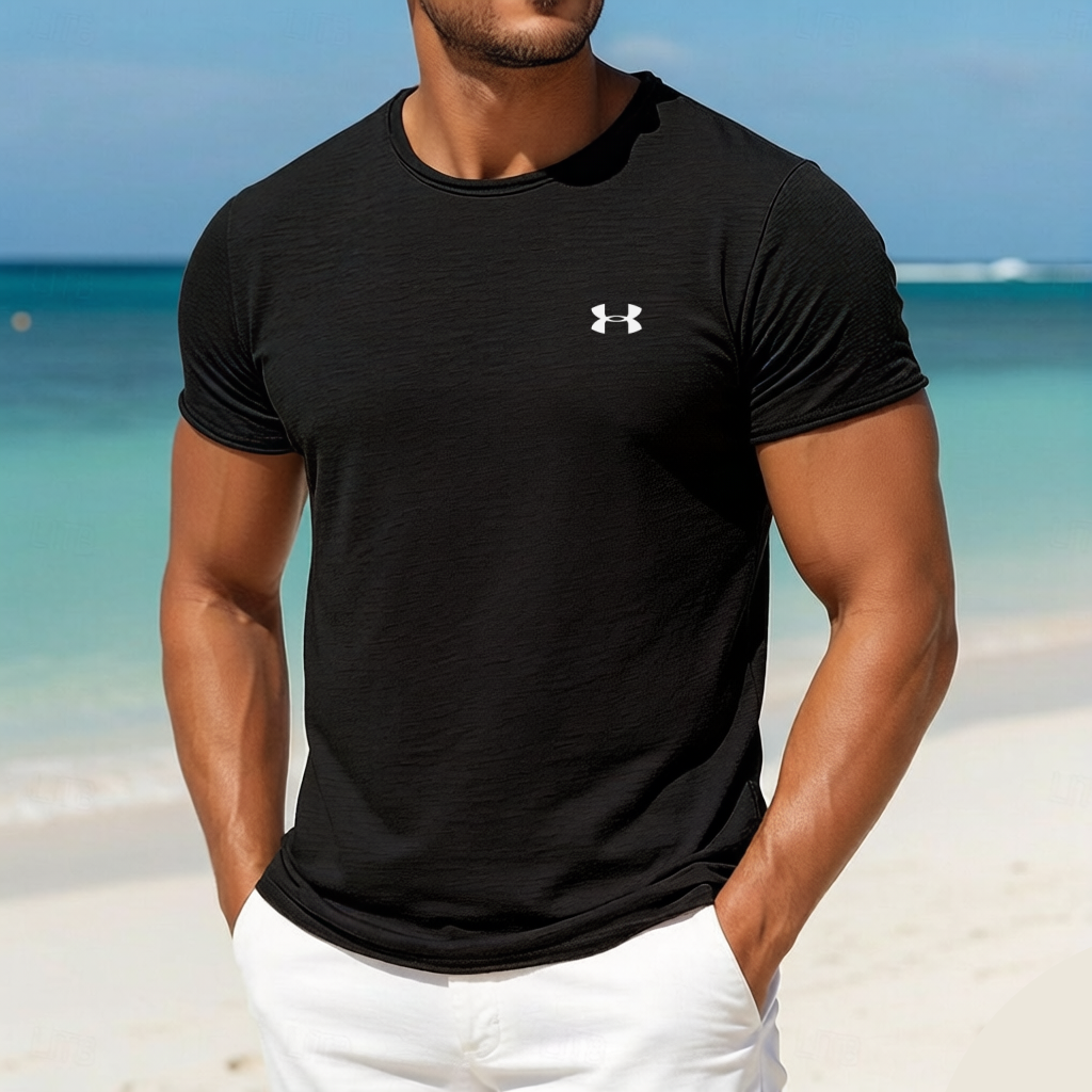 Men's Classic Versatile Cotton Linen Crew Neck T-Shirt