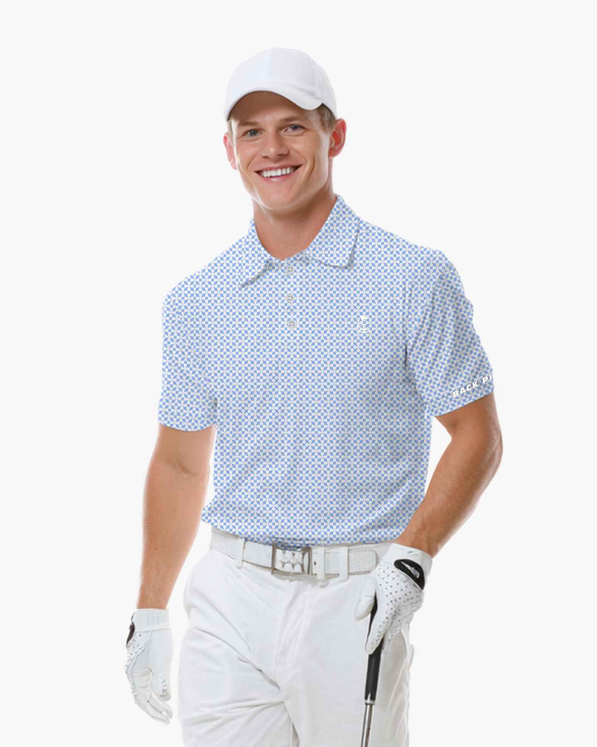 Blue Lucky Petal Polo