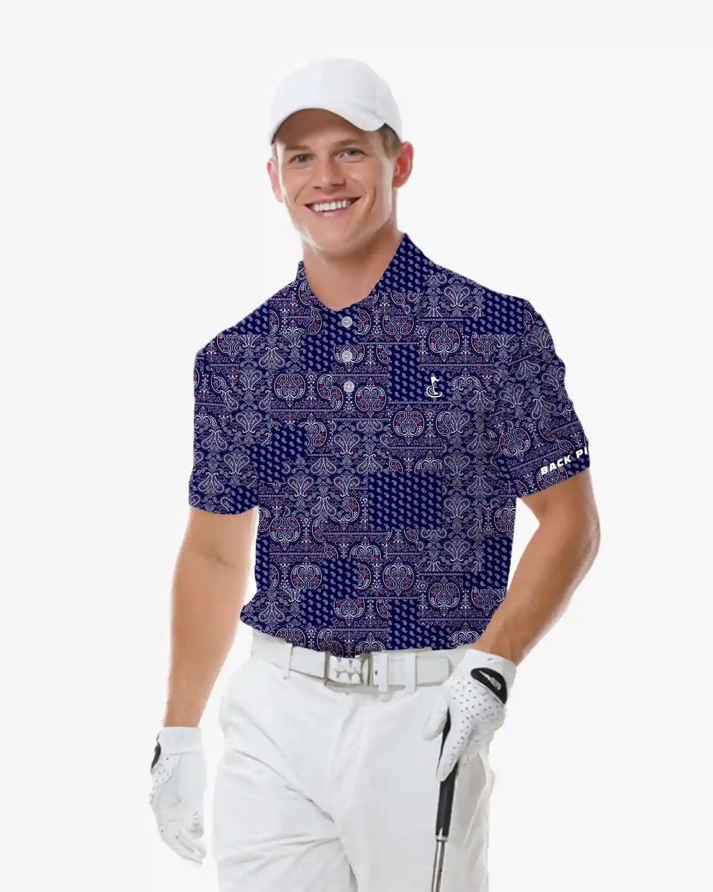 Midnight Paisley Polo