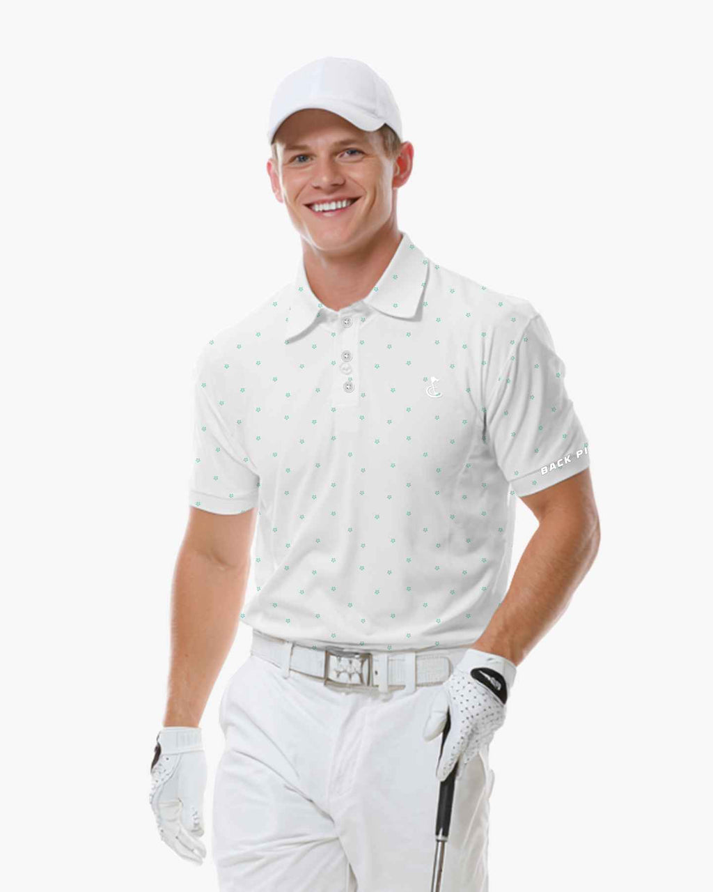 Mint Ditsy Polo