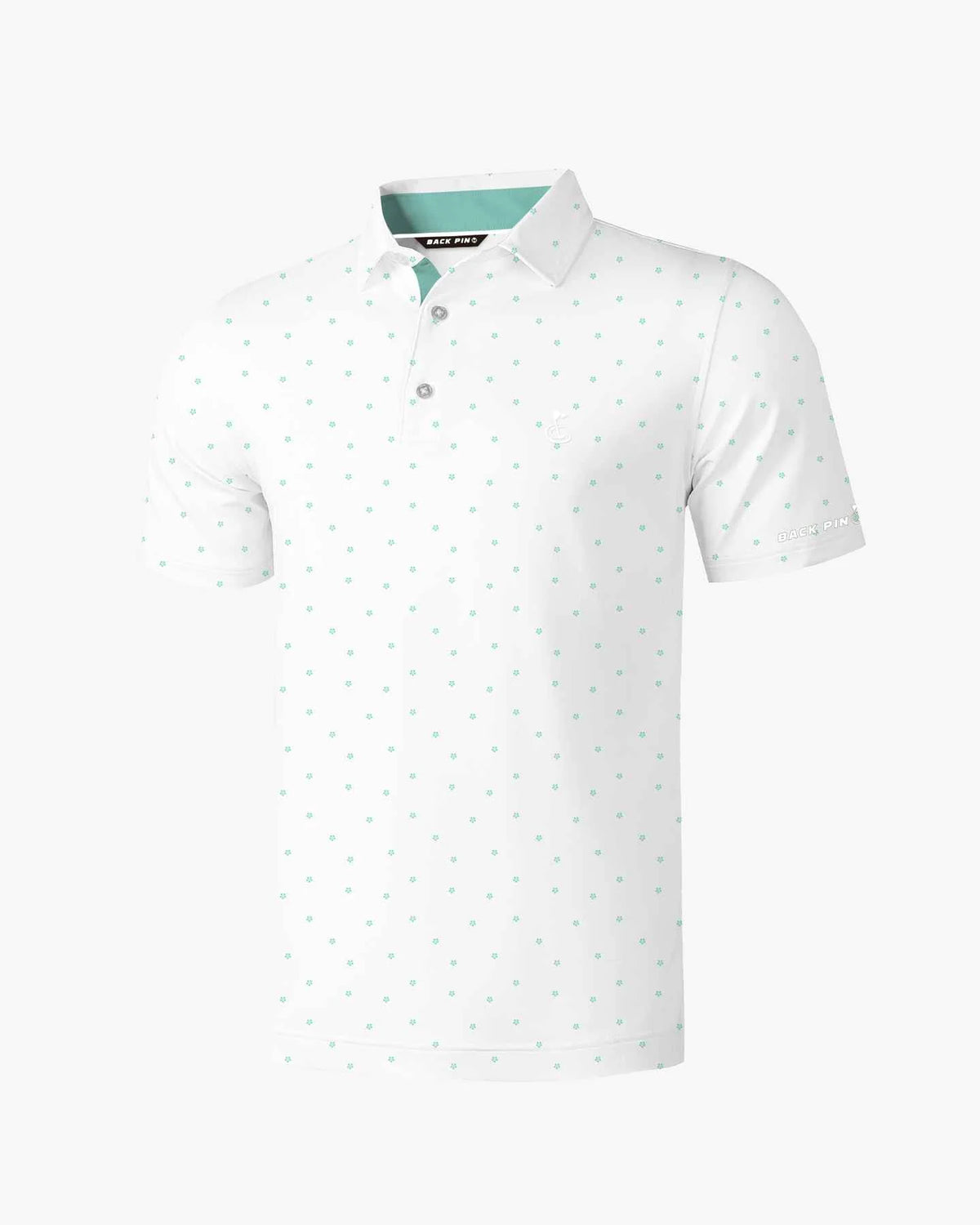 Mint Ditsy Polo
