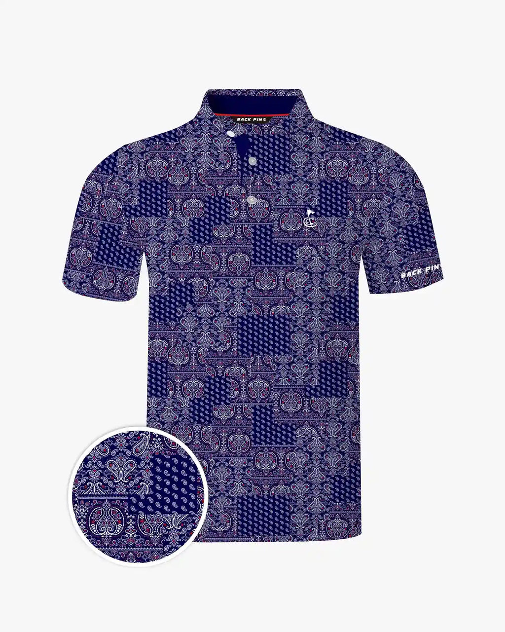 Midnight Paisley Polo