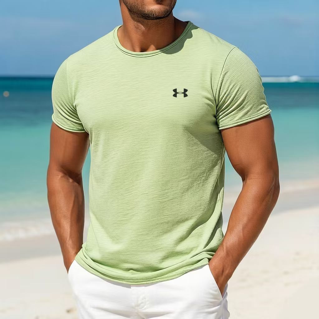 Men's Classic Versatile Cotton Linen Crew Neck T-Shirt