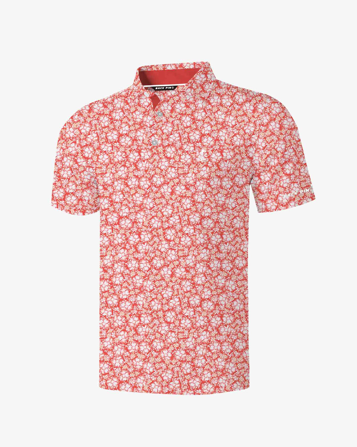 Sunset Hibiscus Polo