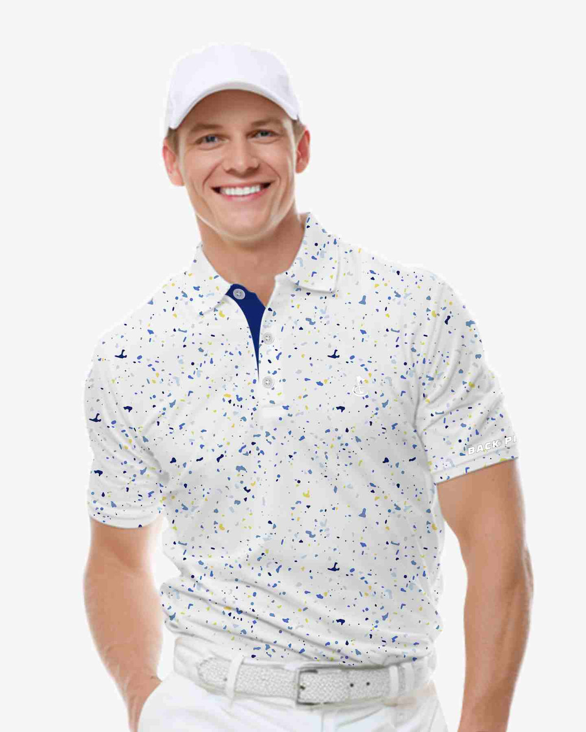 Seaside Tiny Ink Dot Polo