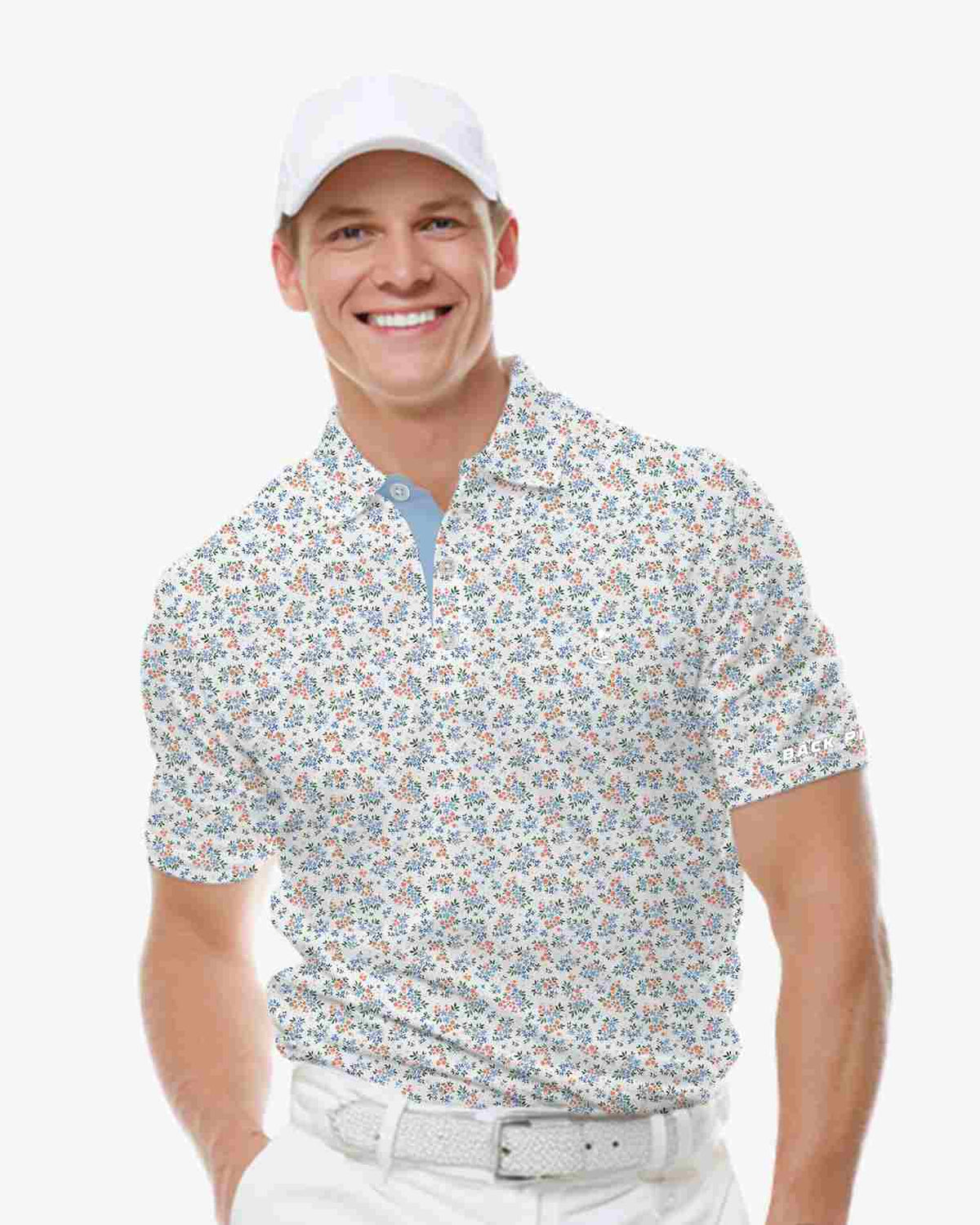 Seaside Ditsy Floral Polo