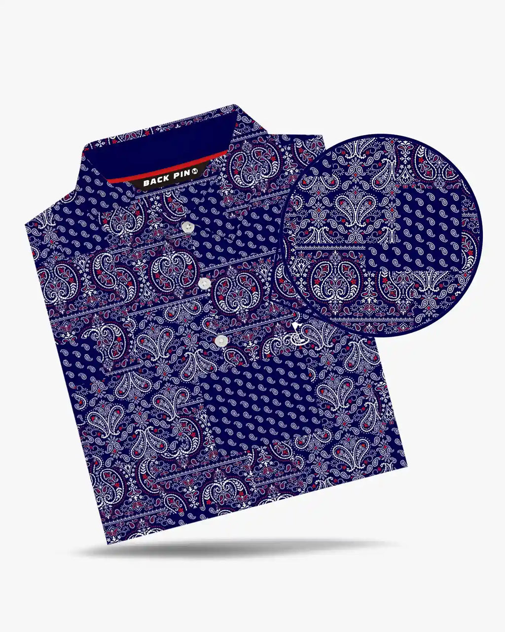 Midnight Paisley Polo