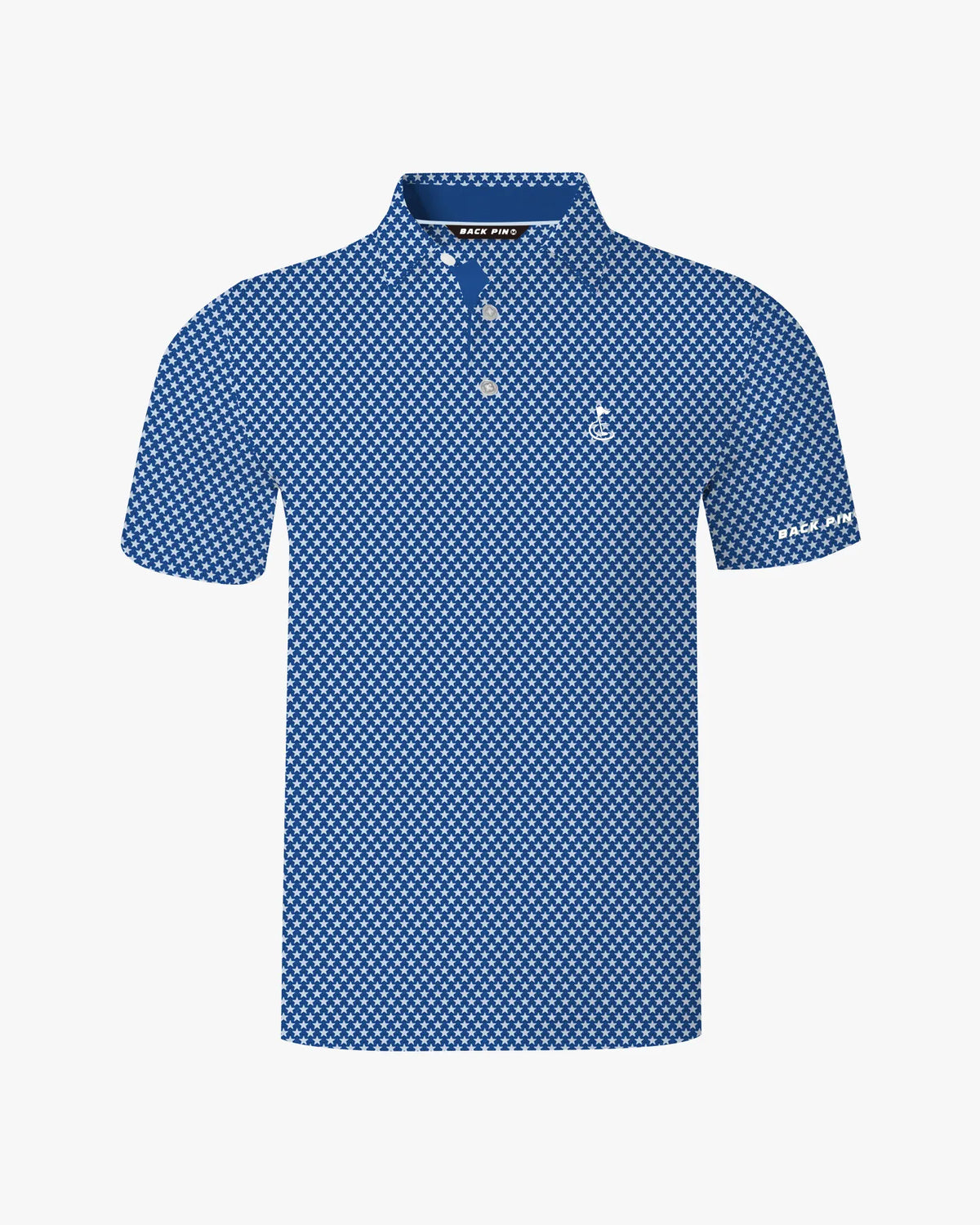 Patriotic Stars Navy Blue Polo