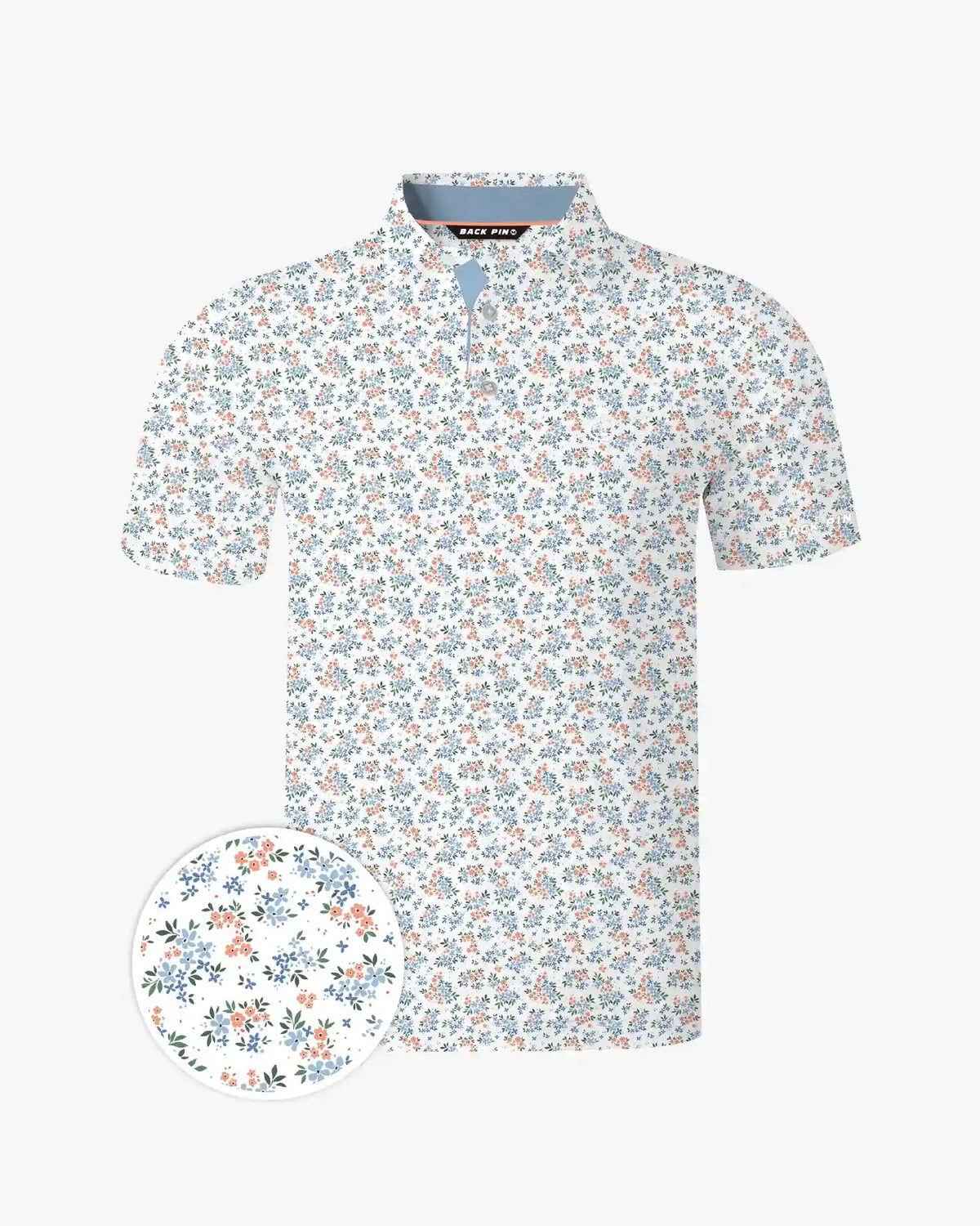 Seaside Ditsy Floral Polo