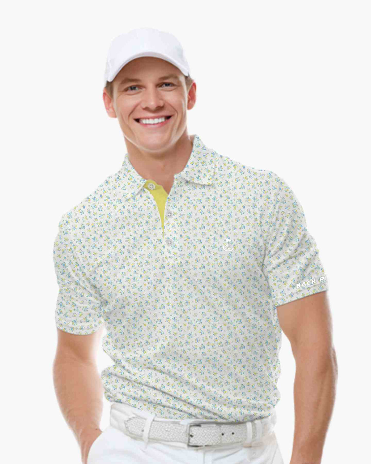 Sunny Ditsy Floral Polo