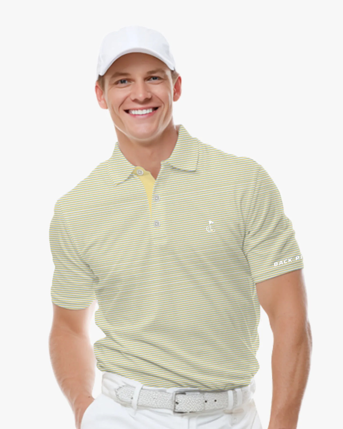 Yellow Striped Polo Shirt
