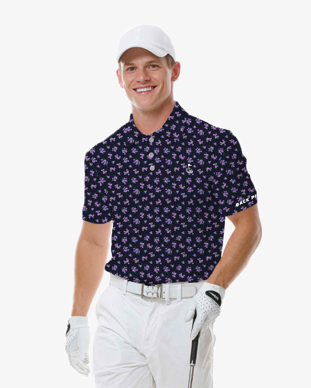 Midnight Ditsy Polo