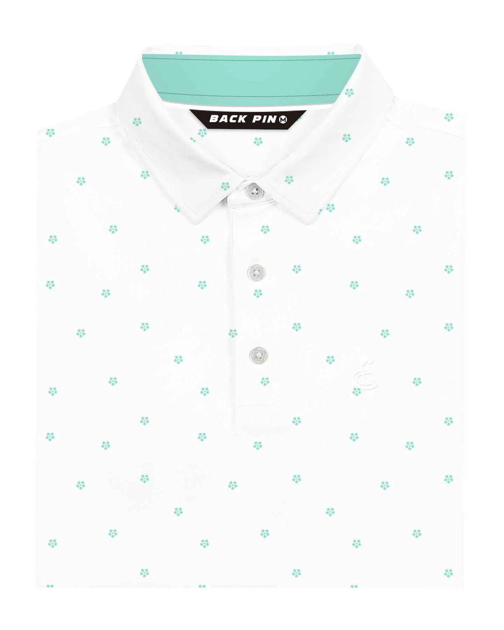 Mint Ditsy Polo