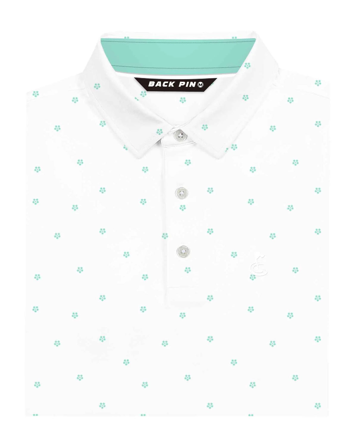 Mint Ditsy Polo