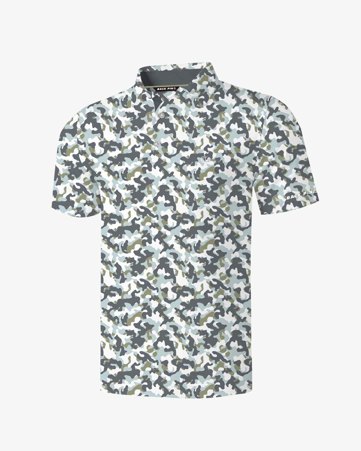 Sage Gray Camo Polo