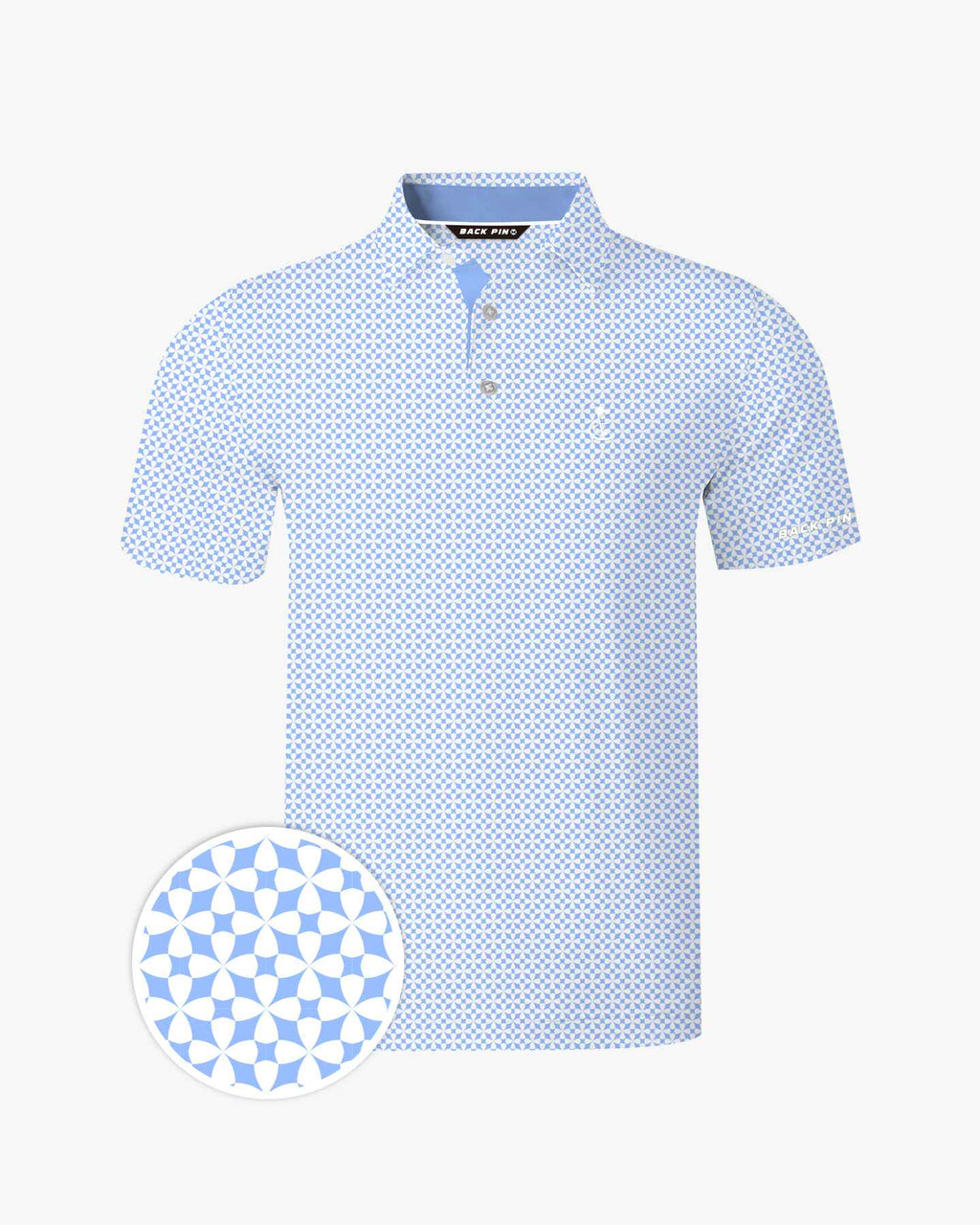 Blue Lucky Petal Polo