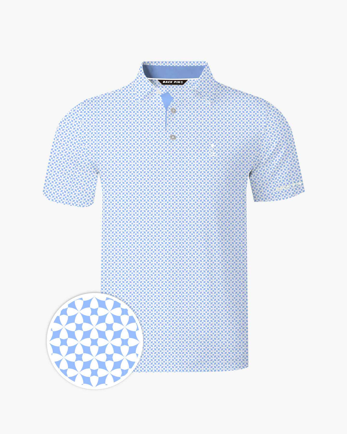 Blue Lucky Petal Polo