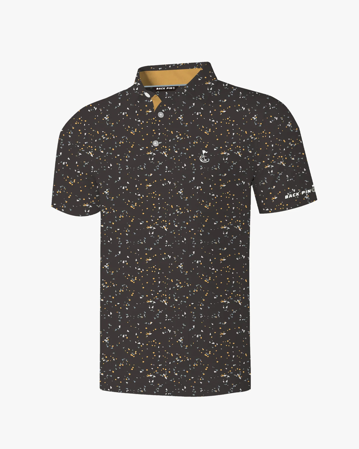 Charcoal Confetti Polo