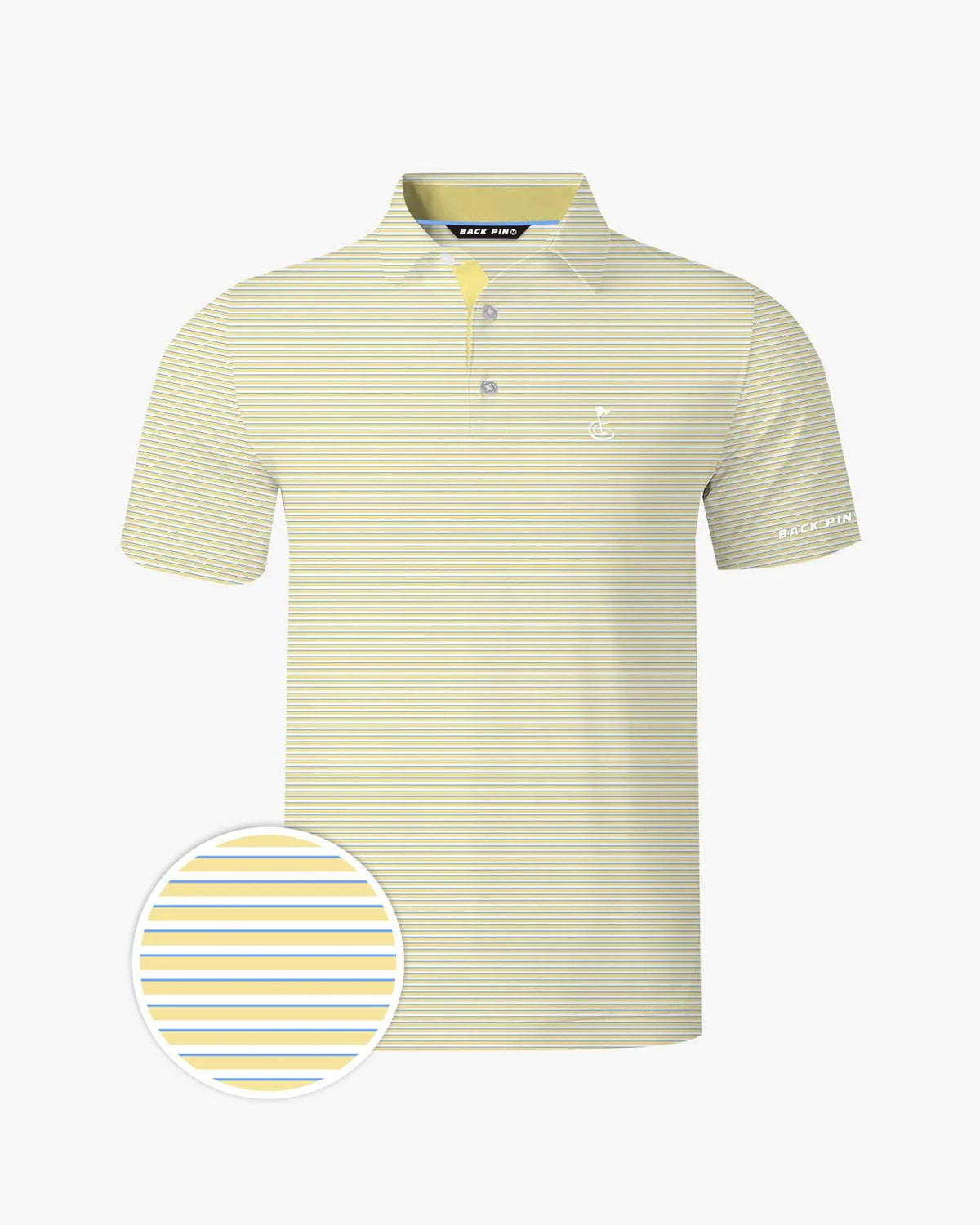 Yellow Striped Polo Shirt