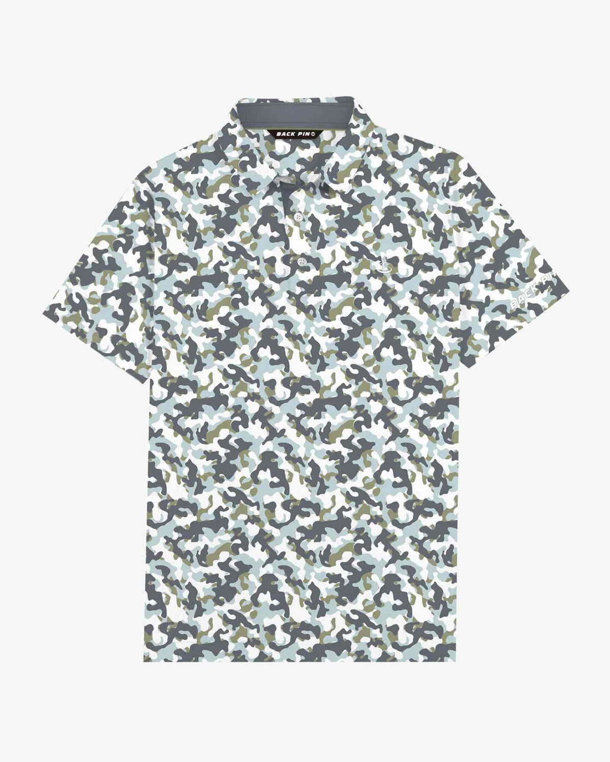 Sage Gray Camo Polo