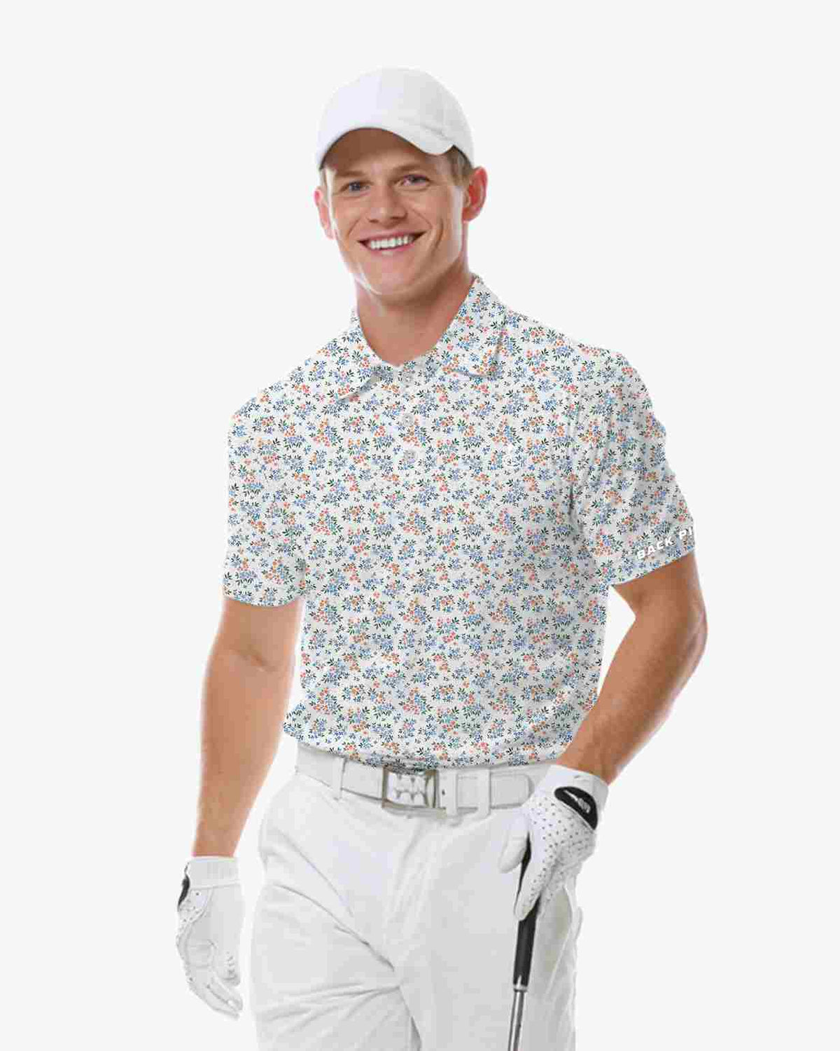 Seaside Ditsy Floral Polo