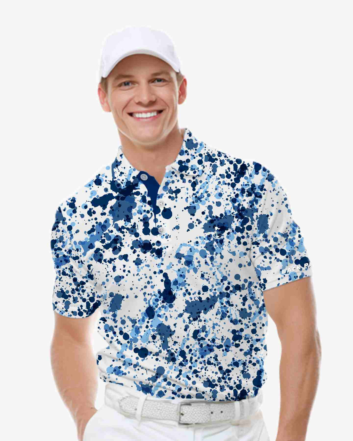Ocean Ink Burst Polo