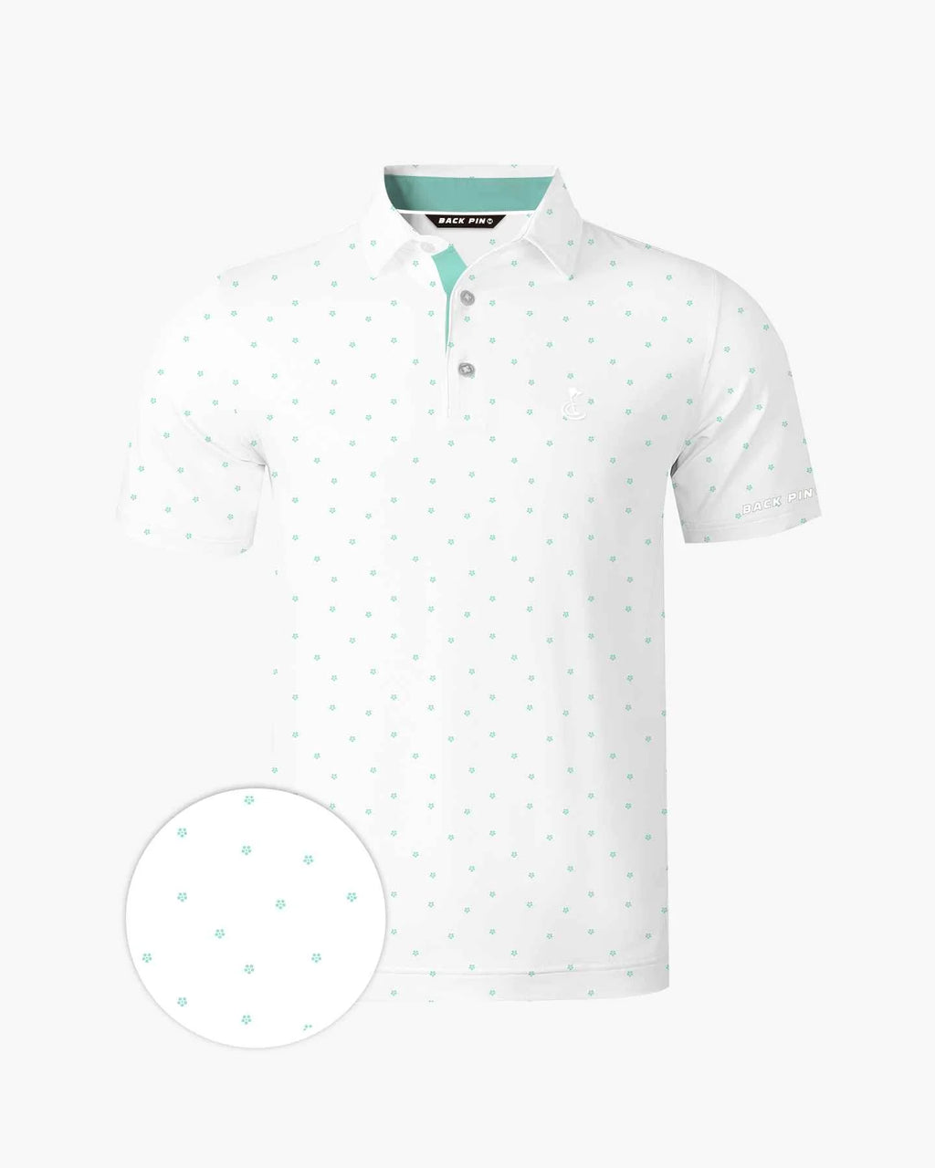 Mint Ditsy Polo