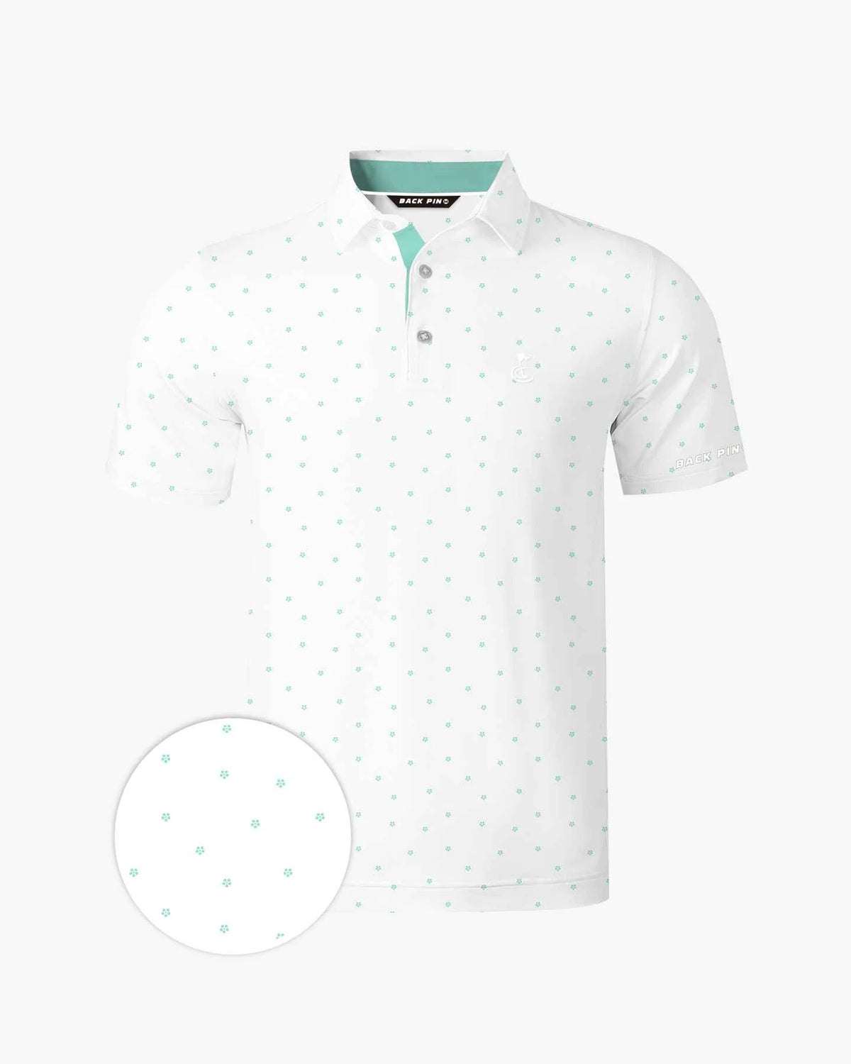 Mint Ditsy Polo