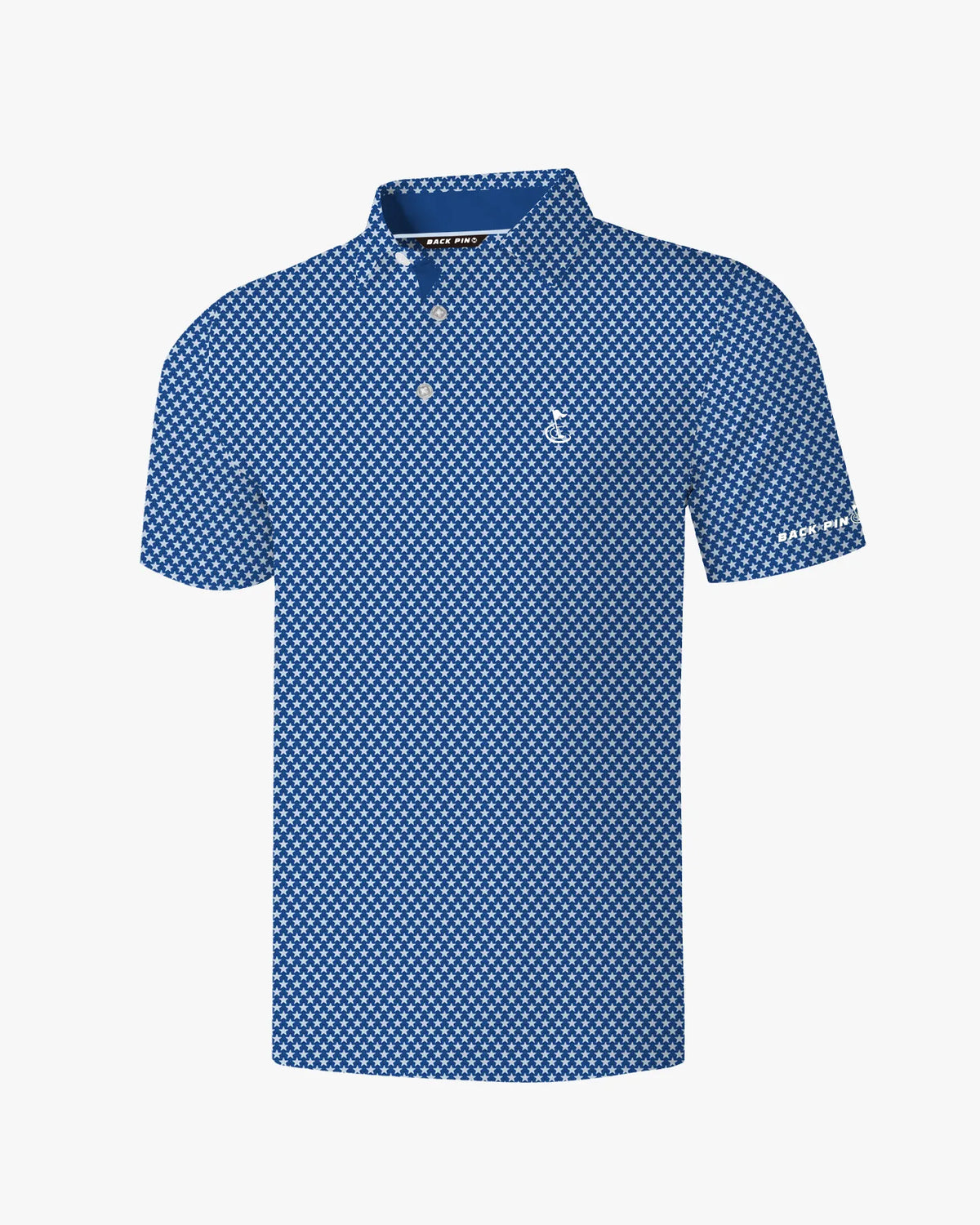 Patriotic Stars Navy Blue Polo