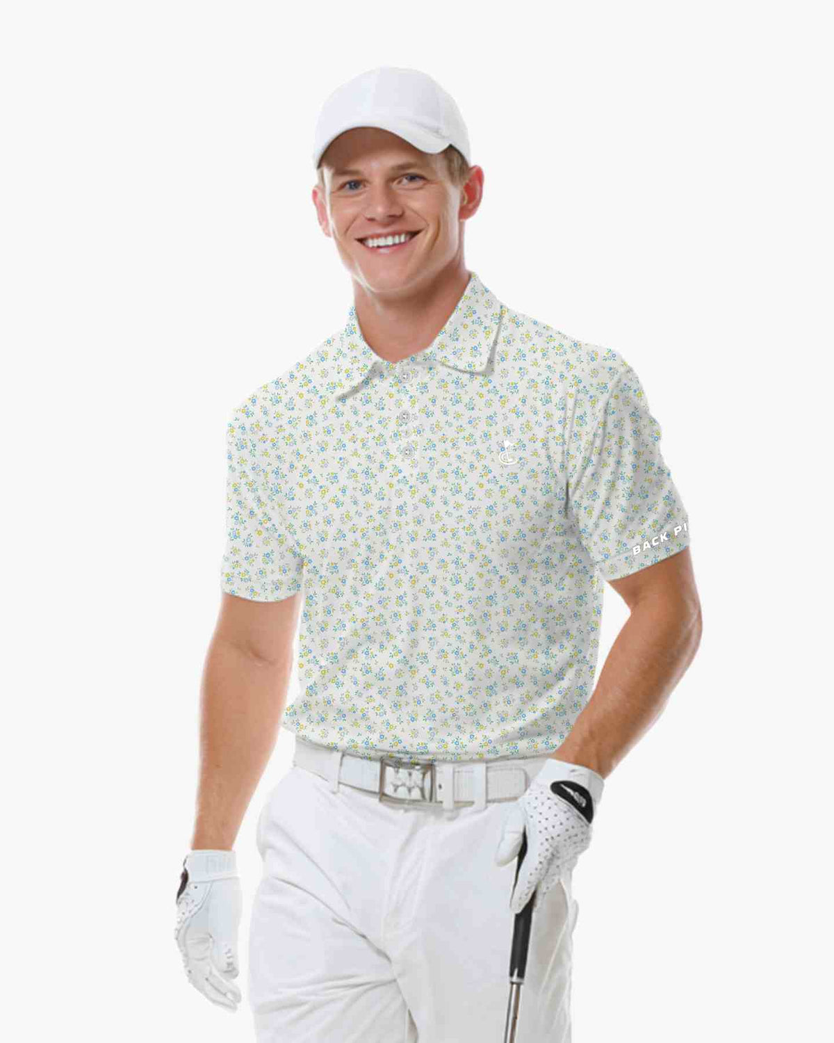Sunny Ditsy Floral Polo