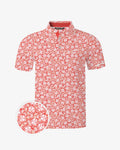 Sunset Hibiscus Polo