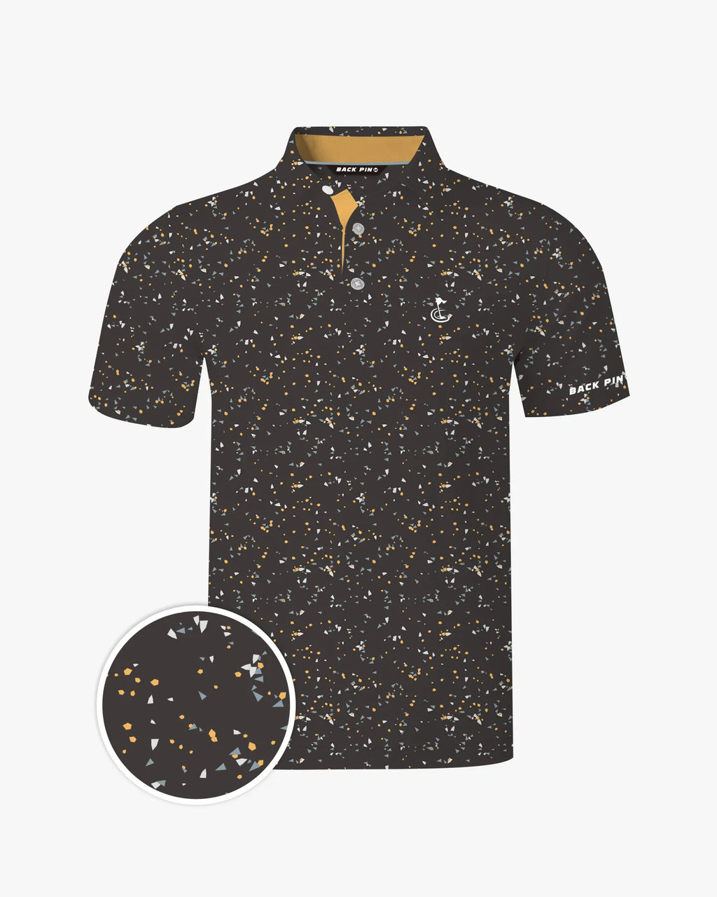 Charcoal Confetti Polo