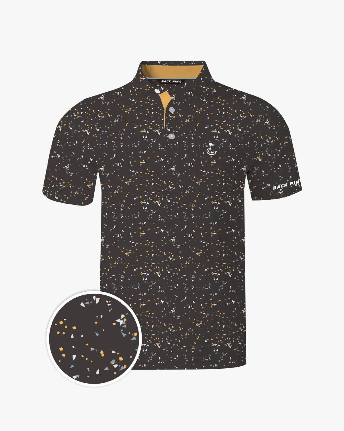 Charcoal Confetti Polo