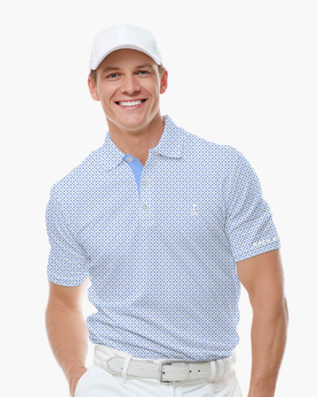 Blue Lucky Petal Polo