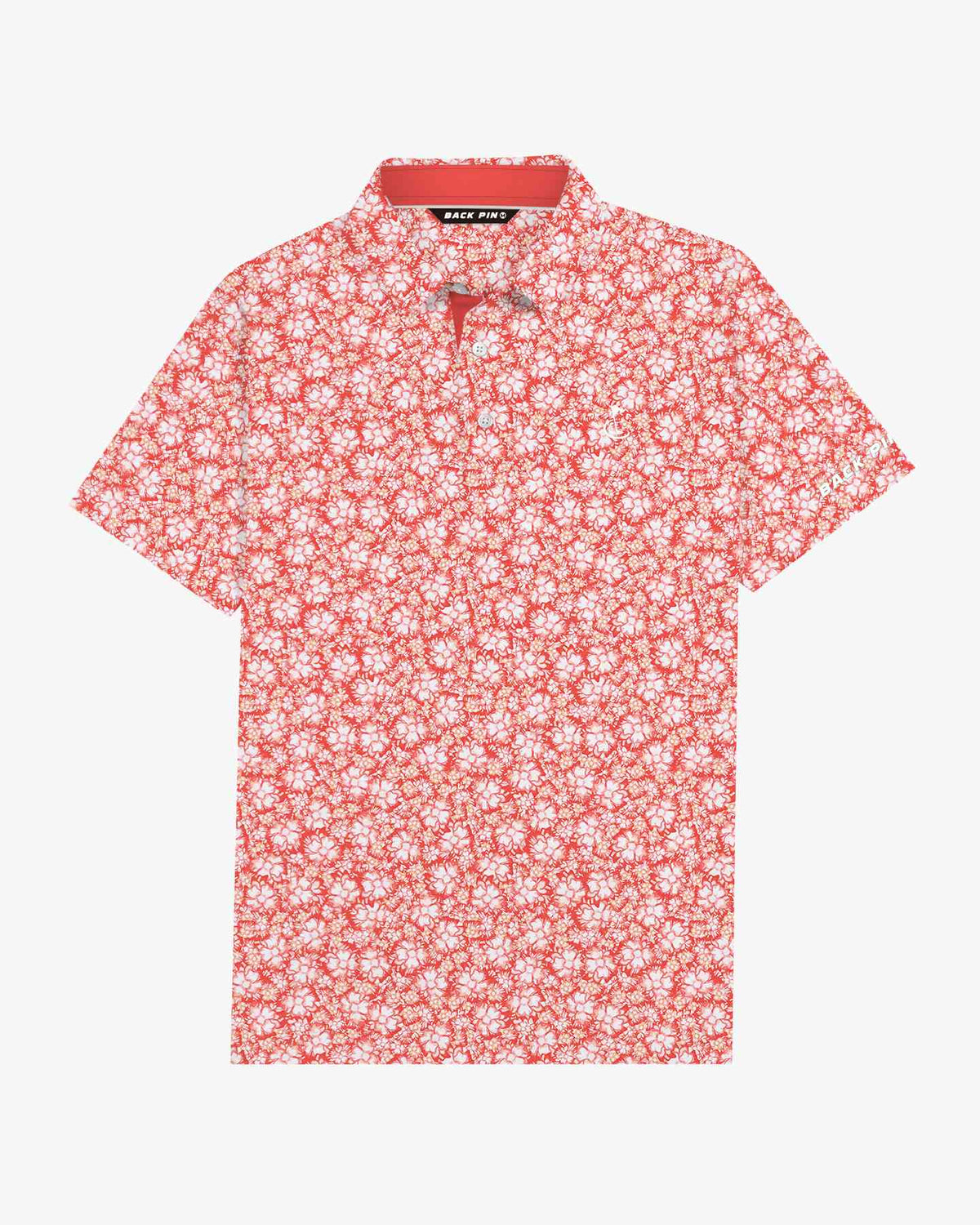 Sunset Hibiscus Polo