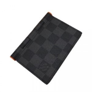Louis Vuitton N63210 Annevelop Cult De Visit Damier Ebene Card Case Black