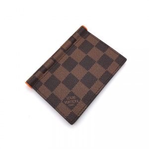 Louis Vuitton N63210 Annevelop Cult De Visit Damier Ebene Card Case Brown