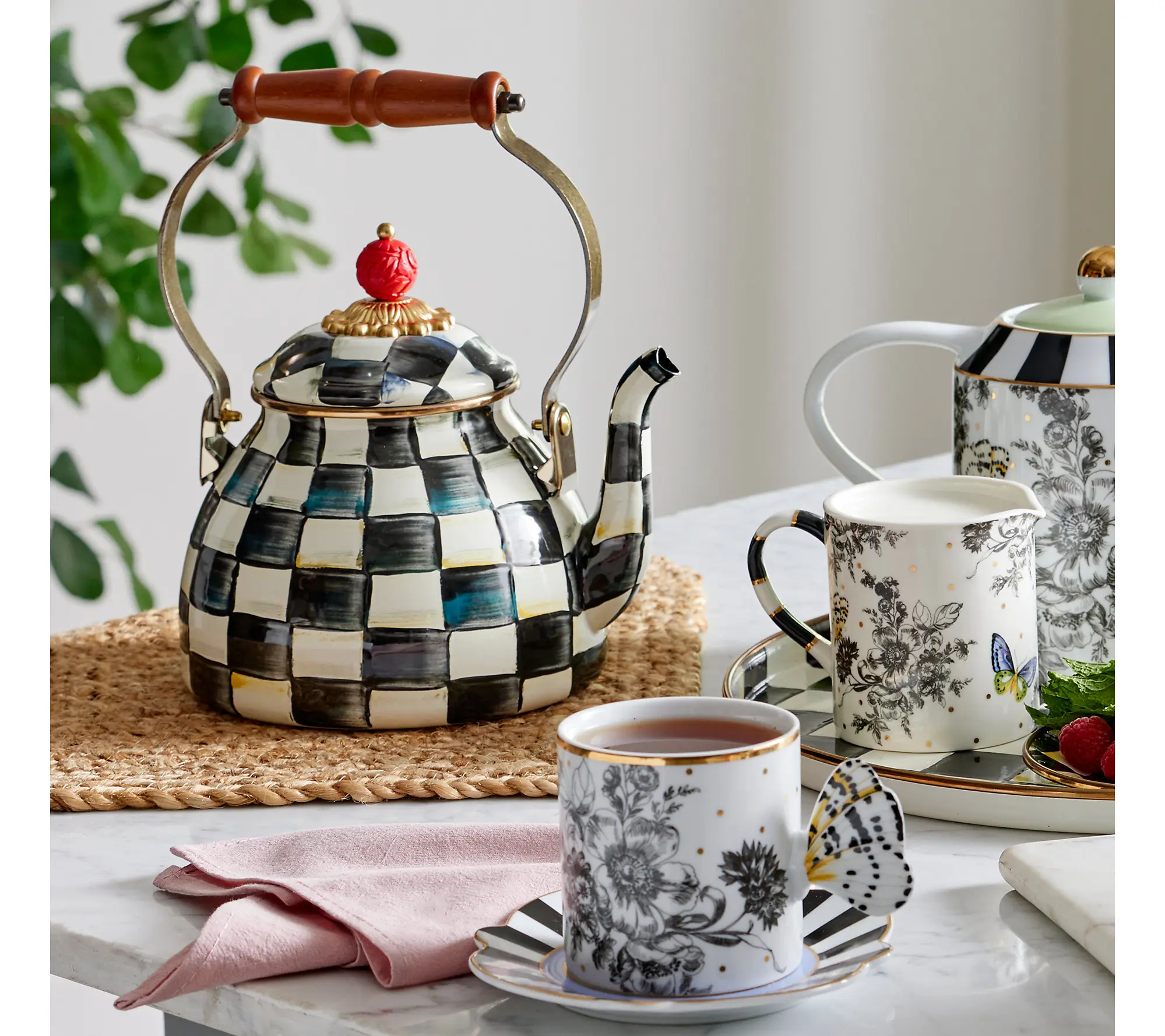 Mackenzie- Childs 2-Quart Enamel Tea Kettle - Image 6