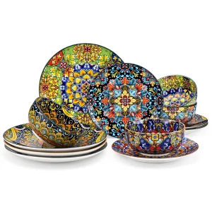 Microwave and dishwasher china cutlery set