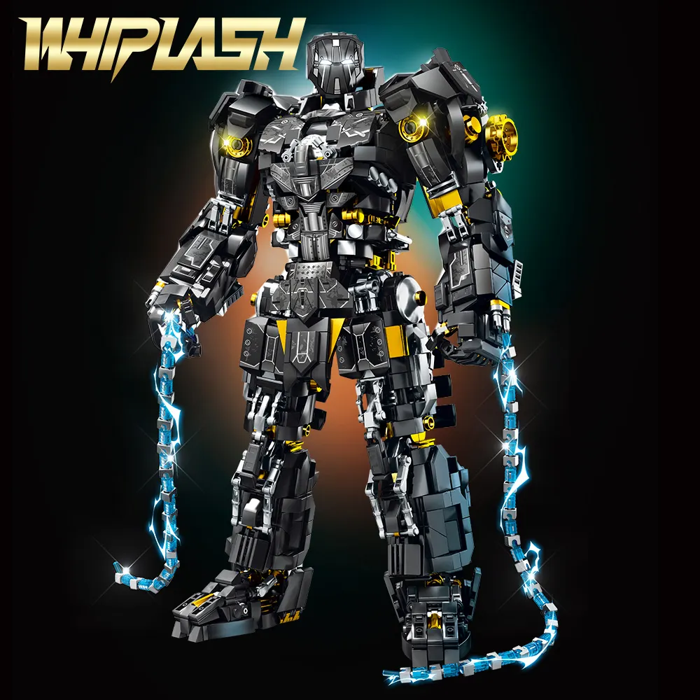 Mesiondy Obsidian Enforcer Mech Building Kit – 2362 PCS Premium Brick System | Energy Whip Effects | Light-Up Reactor Details - Image 4